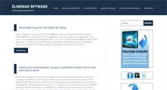 Desktop Screenshot of eliminarspyware.com